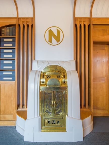 Kamin in der Bibliothek des Nietzsche-Archivs