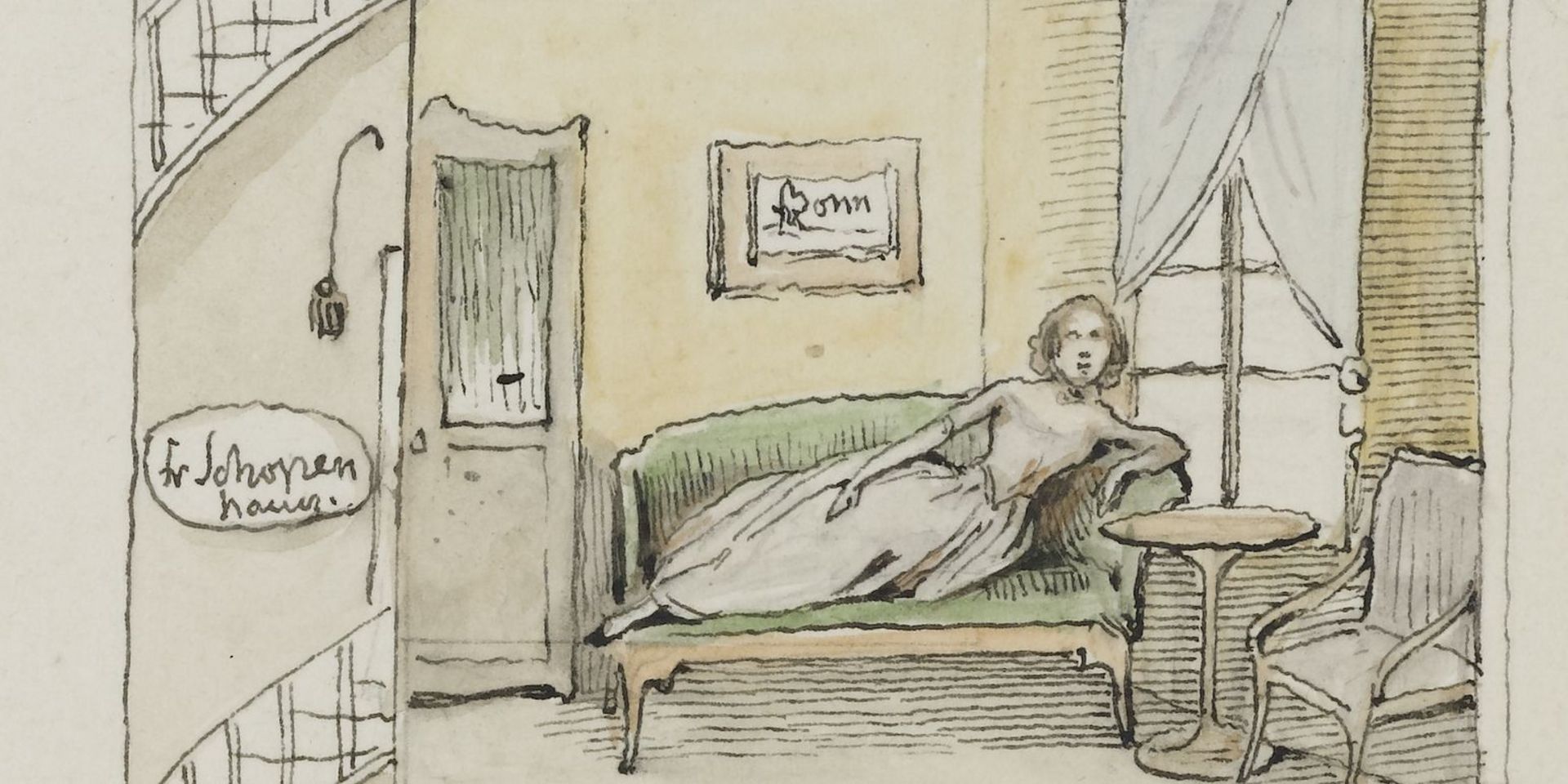 Wohnhaus gezeichnet von Adele Schopenhauer