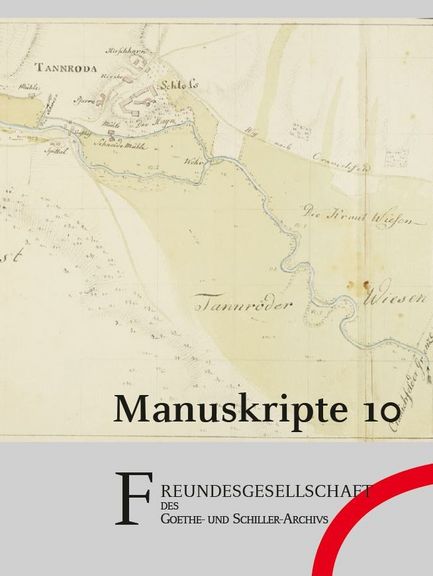Ein Exemplar des Manuskripte 10 Heftes der Freundesgesellschaft des Goethe- und Schiller-Archivs 