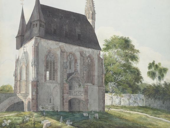 Fohr, Carl Philipp: „Die Totenkapelle in Kiedrich“, um 1814