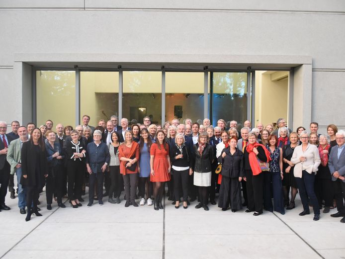 Foto von dem Freundeskreis Bauhaus.Weimar.Moderne. Die Kunstfreunde beim Bauhausfest im September 2019.