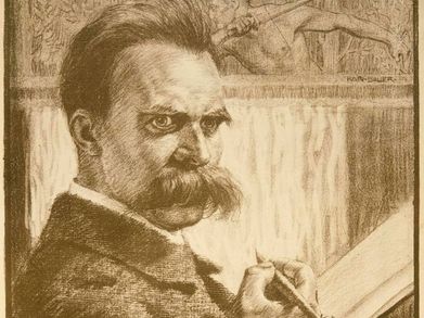 Karl Bauer, Friedrich Nietzsche "Der Unzeitgemäße", um 1903 