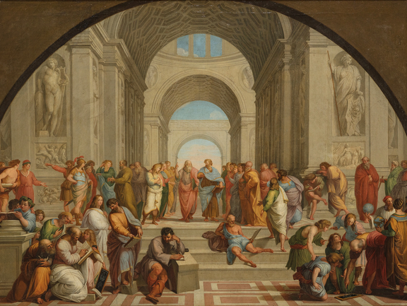 Johann August Nahl based on Raffael, The School of Athens, ca. 1780