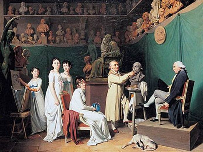 L'atelier de Houdon Atelier von Houdon