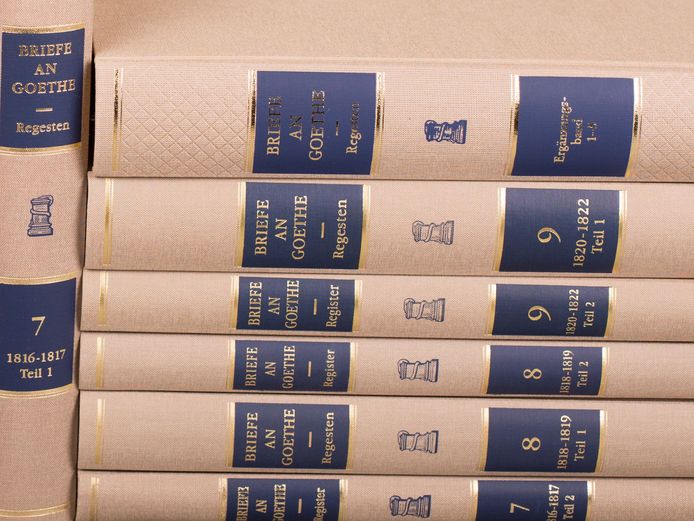 Foto der Regestausgabe: Briefe an Goethe 