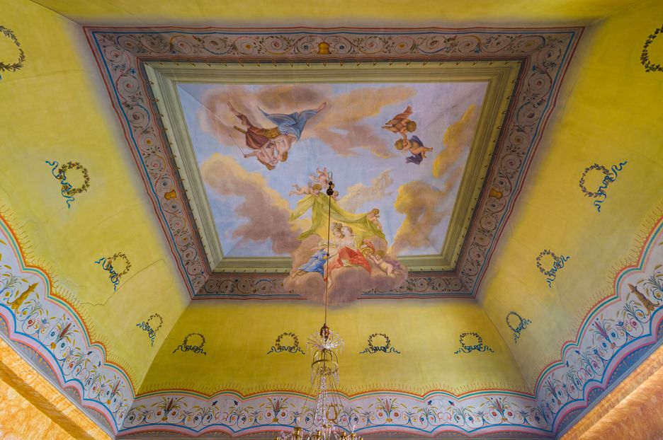 Ceiling mural in the Ballroom