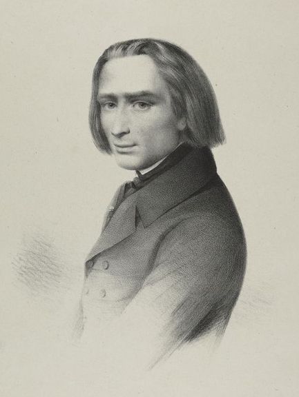 Porträt von Franz Liszt (um 1843)