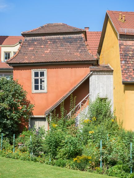 Blick in den Garten von Goethes Wohnhaus