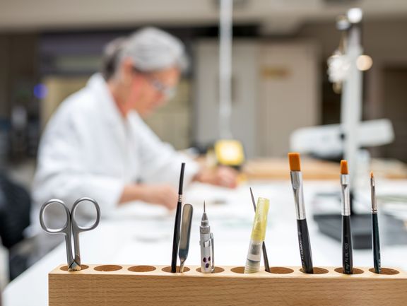 In der Restaurierungswerkstatt des Goethe- und Schiller-Archivs