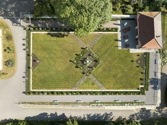 Ost-Parterre – Drohnenaufnahme