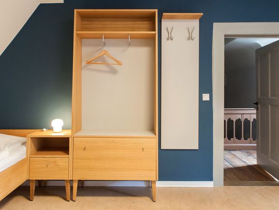 die neu gestalteten Übernachtungszimmer 