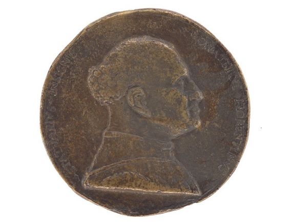 Medaille auf Donatello, die aus der zweiten Hälfte des 15. Jahrhunderts stammt