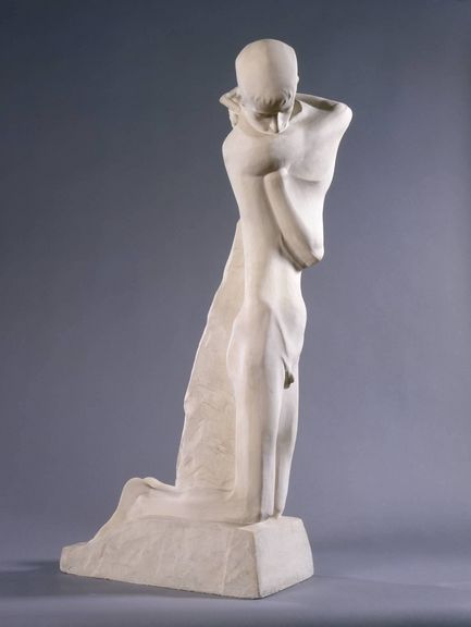   George Minne, Knieender Jüngling, Brunnenfigur, 1903, Gips
